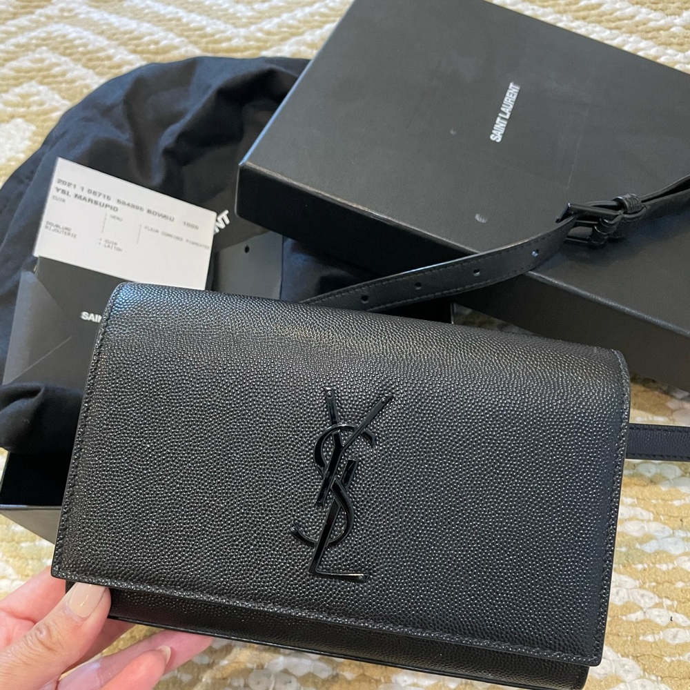 2021 YSL MARSUPIO BELT BAG with box. In excellent condition.